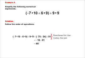 Math Example Numerical Expressions