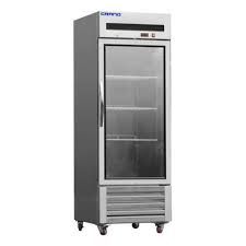 Glass Door Stainless Steel Display Fridge