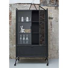 Bepurehome Black Metal Display Cabinet