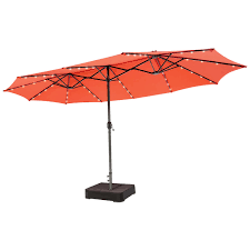 Patio Umbrella With 48 Led Lights