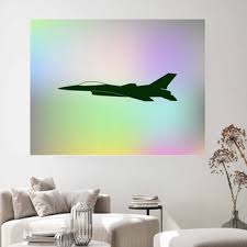 Jet Fighter Wall Decor In Canvas