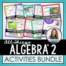 Algebra 2 Activities Bundle Single Non