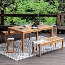 Teak 3 Piece Patio Furniture The