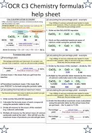Ppt Ocr C3 Chemistry Formulas Help