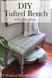 Diy Tufted Bench Shades Of Blue Interiors