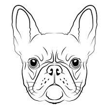Shower Curtain French Bulldog Head Logo