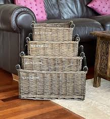 Full Willow Wicker Storage Basket