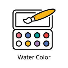 Water Color Icon Vector Art Icons And