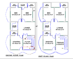 4 Bhk House Plan With Ground Floor And