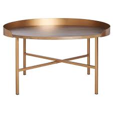 Light Gray Gold Coffee Table Cof4208a