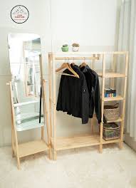 Clothing Rack And Mirror Small