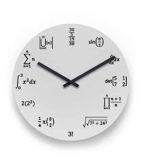 Math Clock Math Clock Clock Mathematics