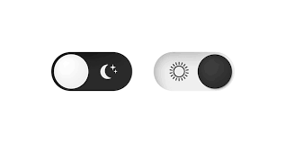Night Or Day Mode Toggle Switch Vector