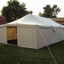 White Outdoor Canvas Tent Size 12 X