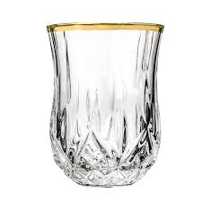 Crystal Shot Glass With Gold Rim Lg6006