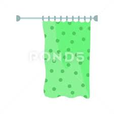 Shower Curtain For Bathroom Vector