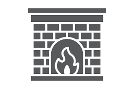 Fireplace Glyph Icon Graphic By Fox
