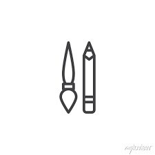 Edit Tools Outline Icon Linear Style
