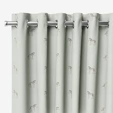 Zebra Soft Grey Blue Curtains