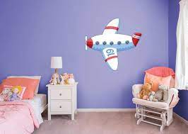 Plane Icon Removable Adhesive Decal