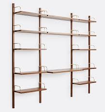 Hart Modular Walnut Triple 12 Shelf