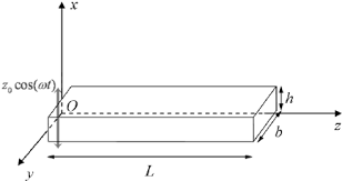 diagram of the cantilever beam stud