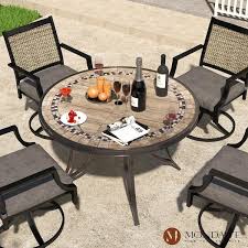 Cast Aluminum Outdoor Dining Table