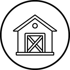 Garden Shed Vector Icon Style 22118735