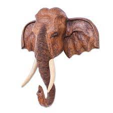 Hand Carved Teak Wood Elephant