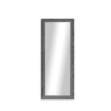 Wooden Grey Rectangle Wall Mirror