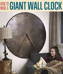 How To Make A Giant Wall Clock Diy