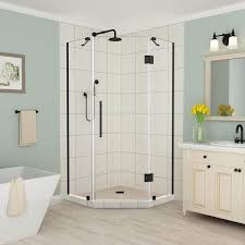 Frameless Hinged Neo Angle Shower Door