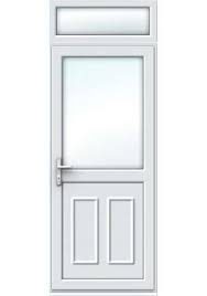 Fully Glazed Upvc Single Door With Top
