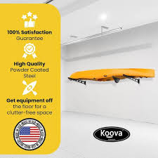 Koova Wall Mounted Kayak Rack 25 Inch Arms 5 Pairs