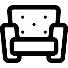 Armchair Curved Lineal Icon