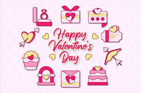 Set Of Valentines Day Icon Graphic By