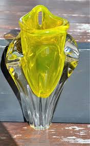 Art Glass Wall Pocket Vase