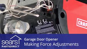 garage door won t open or close force