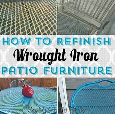 To Refinish Wrought Iron Patio Furniture
