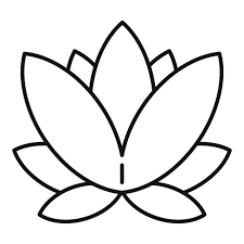 Zen Lotus Icon Outline Zen Lotus