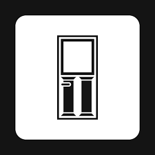 Premium Vector Front Door Icon In