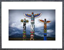 Totem Poles Northwest Totem Colorful