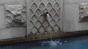 Modern Concrete Water Fountain With