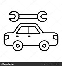 Car Repair Service Icon Outline Auto