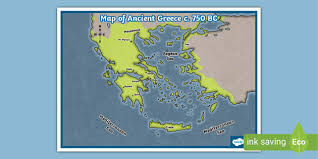 Map Of Ancient Greece Display Poster