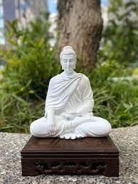 White Gautama Buddha Statue Shakyamuni