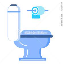 Toilet Icon Vector In Flat Style