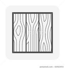 Wood Floor Material Vector Icon Design