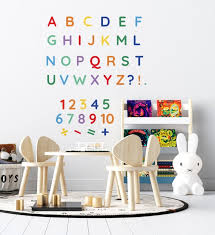 Alphabet And Number Wall Stickers