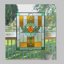 Craftsman Stained Glass Panel